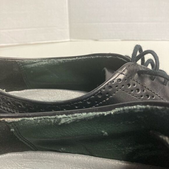 DEXTER, Men’s Lace up,Oxford, wing tip shoes,Black - Picture 9 of 13